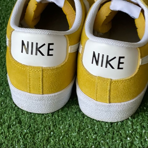 Nike Blazer Low '77 Vintage Suede Speed Yellow White DA7254-700 sz 12 Men's - Picture 7 of 12